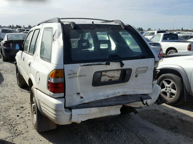 4S2CK58W9X4362025 - 1999 ISUZU RODEO S WHITE photo 3