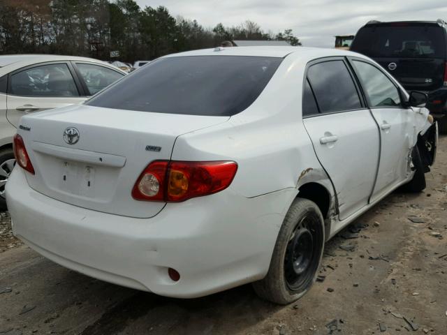 1NXBU40E19Z004947 - 2009 TOYOTA COROLLA BA WHITE photo 4