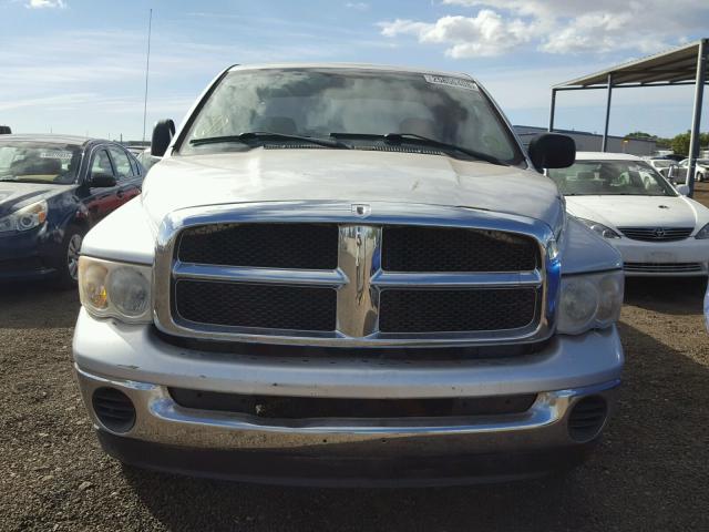 1D7HA18D74J213532 - 2004 DODGE RAM 1500 S SILVER photo 9