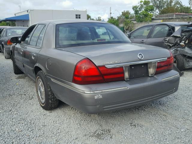 2MEFM74W53X699376 - 2003 MERCURY GRAND MARQ GRAY photo 3