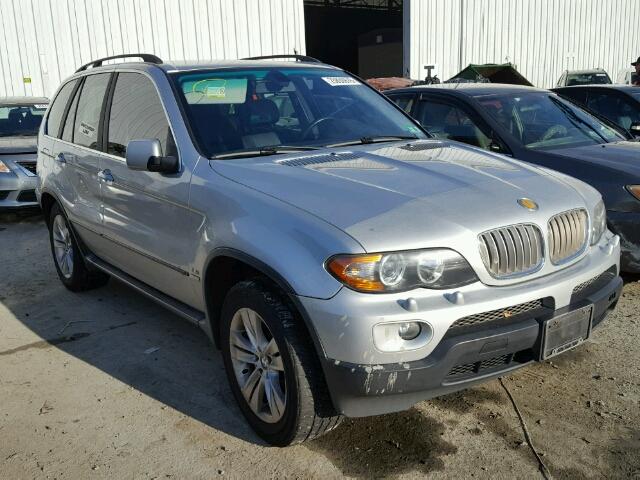 5UXFB53554LV03275 - 2004 BMW X5 4.4I SILVER photo 1