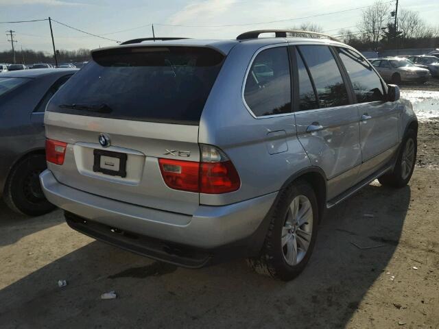 5UXFB53554LV03275 - 2004 BMW X5 4.4I SILVER photo 4