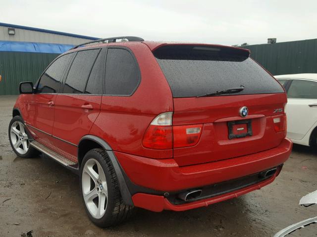 5UXFB93523LN80868 - 2003 BMW X5 4.6IS RED photo 3