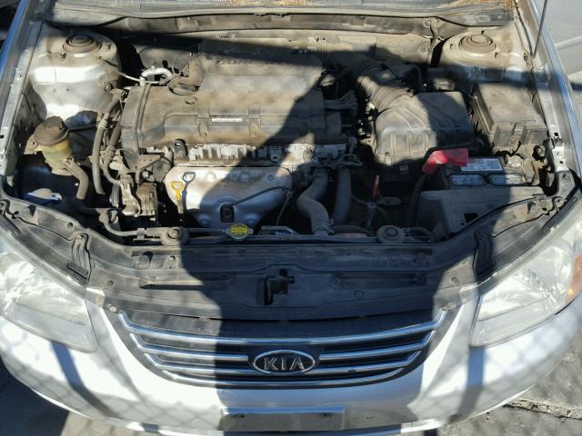 KNAFE122185576904 - 2008 KIA SPECTRA EX GRAY photo 7