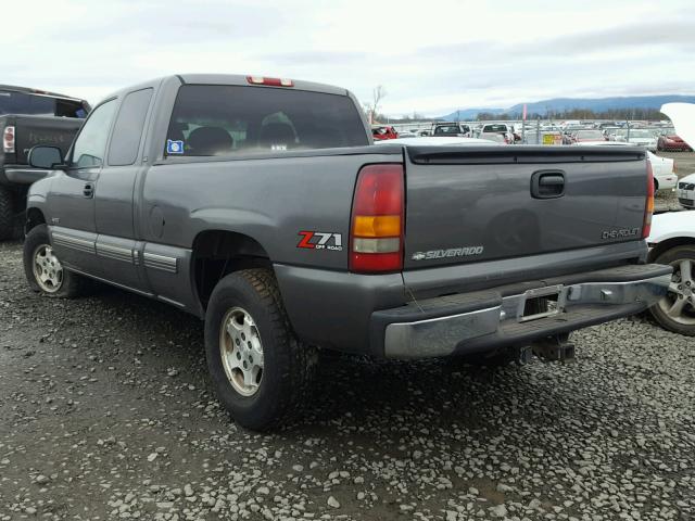 1GCEK19T8YE393411 - 2000 CHEVROLET SILVERADO GRAY photo 3