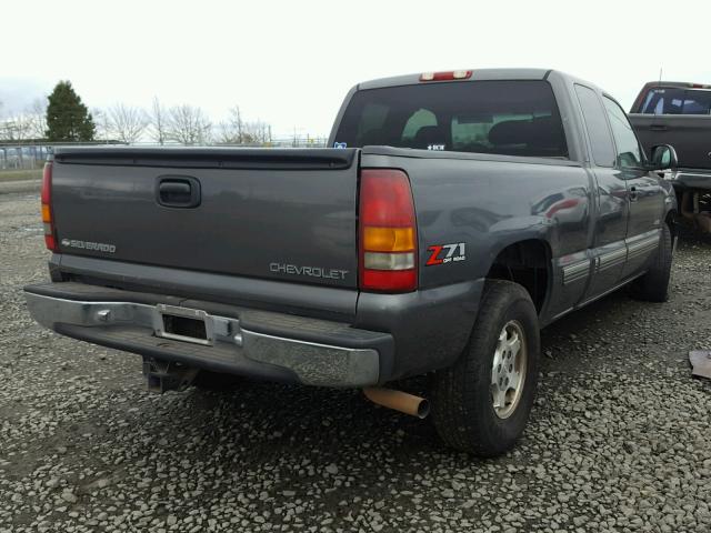 1GCEK19T8YE393411 - 2000 CHEVROLET SILVERADO GRAY photo 4