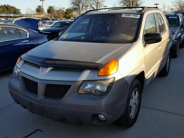 3G7DA03E61S530293 - 2001 PONTIAC AZTEK BEIGE photo 2