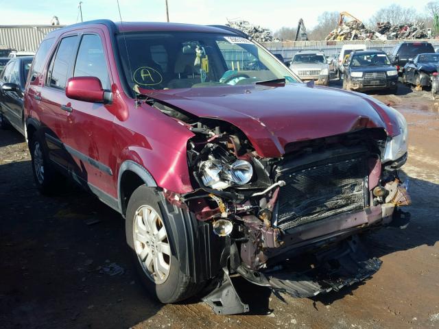 JHLRD78875C046044 - 2005 HONDA CR-V EX MAROON photo 1