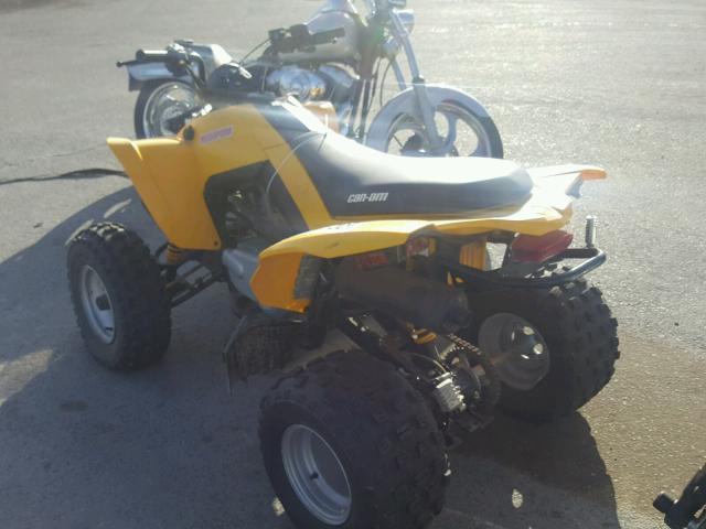 RFGUB25157S005117 - 2007 CAN-AM ATV YELLOW photo 3