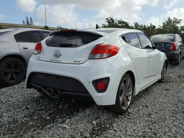 KMHTC6AE7DU084118 - 2013 HYUNDAI VELOSTER T WHITE photo 4