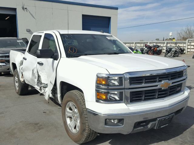 3GCUKREC1EG546392 - 2014 CHEVROLET SILVERADO WHITE photo 1