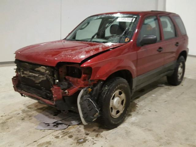 1FMYU92Z46KD54118 - 2006 FORD ESCAPE XLS RED photo 2