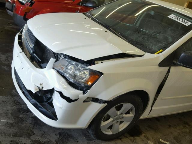 2C4RDGBG9DR760955 - 2013 DODGE GRAND CARA WHITE photo 9