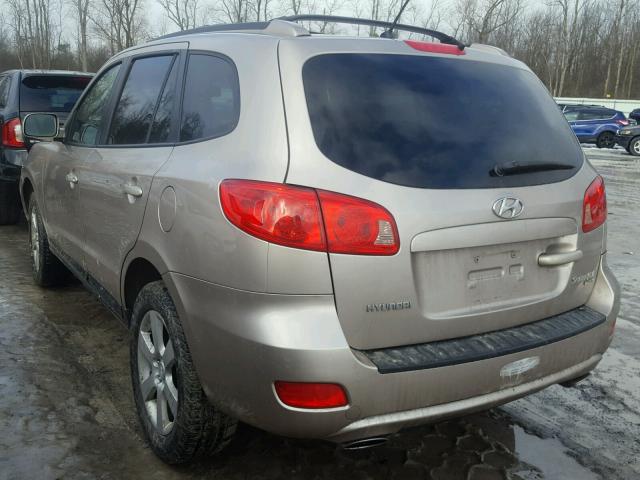 5NMSH73EX7H012085 - 2007 HYUNDAI SANTA FE S GOLD photo 3