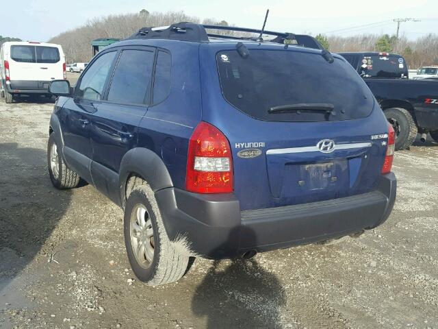 KM8JN12D38U862768 - 2008 HYUNDAI TUCSON SE BLUE photo 3