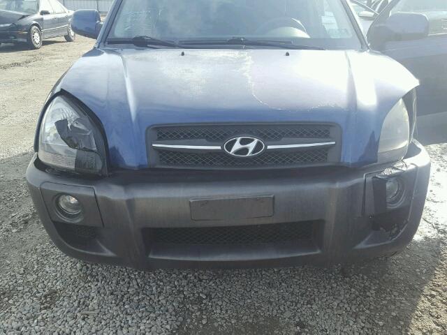 KM8JN12D38U862768 - 2008 HYUNDAI TUCSON SE BLUE photo 7