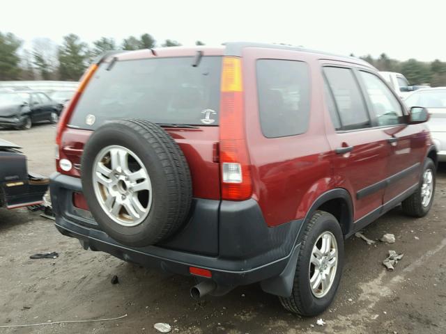 JHLRD78842C042755 - 2002 HONDA CR-V EX RED photo 4