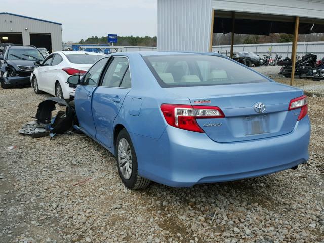 4T1BF1FK5CU541916 - 2012 TOYOTA CAMRY BASE BLUE photo 3