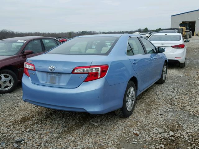 4T1BF1FK5CU541916 - 2012 TOYOTA CAMRY BASE BLUE photo 4