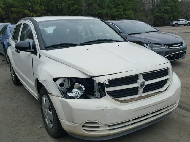 1B3HB28B17D134034 - 2007 DODGE CALIBER WHITE photo 1