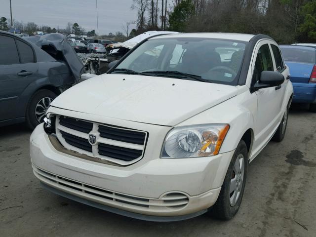 1B3HB28B17D134034 - 2007 DODGE CALIBER WHITE photo 2