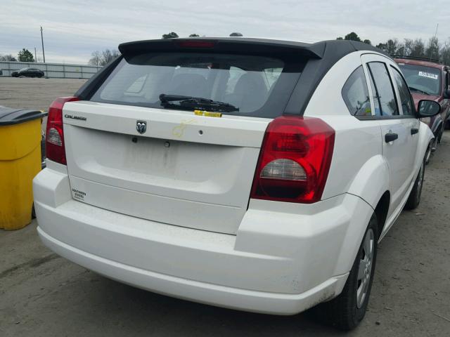 1B3HB28B17D134034 - 2007 DODGE CALIBER WHITE photo 4