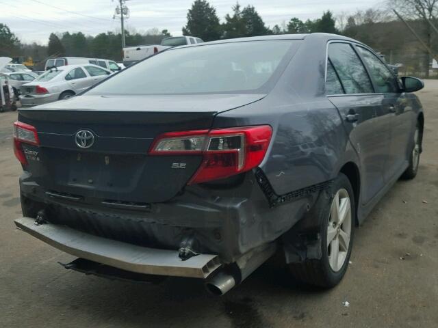 4T1BF1FK6CU133604 - 2012 TOYOTA CAMRY BASE GRAY photo 4