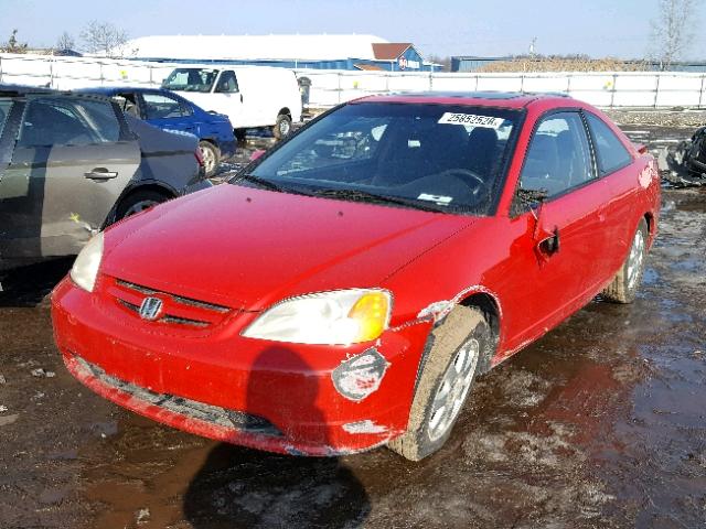 1HGEM22953L068591 - 2003 HONDA CIVIC EX წითელი ფოტო 2