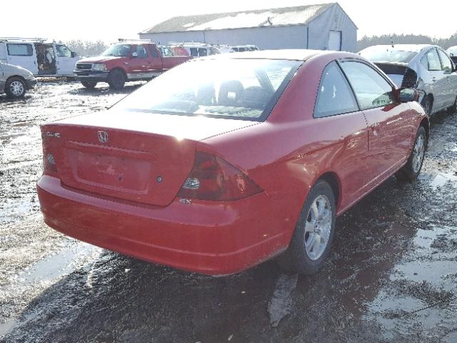 1HGEM22953L068591 - 2003 HONDA CIVIC EX წითელი ფოტო 4