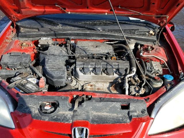 1HGEM22953L068591 - 2003 HONDA CIVIC EX წითელი ფოტო 7