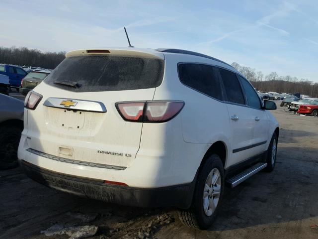 1GNKVFKD6FJ163470 - 2015 CHEVROLET TRAVERSE L WHITE photo 4