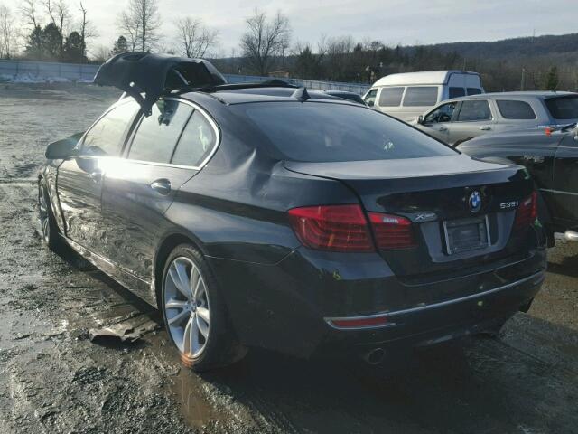 WBA5B3C51ED530631 - 2014 BMW 535 XI BLACK photo 3