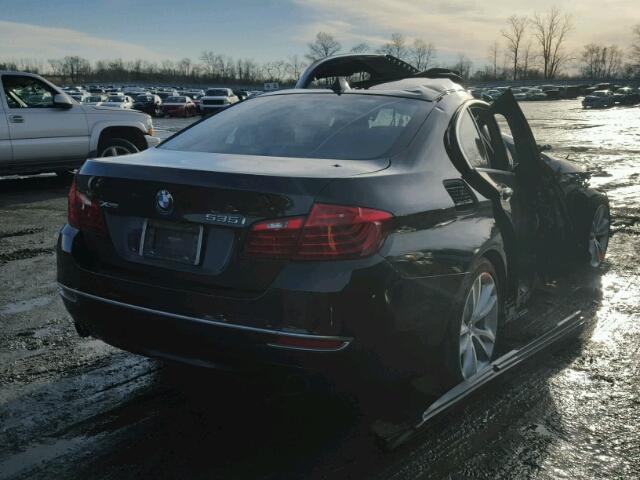 WBA5B3C51ED530631 - 2014 BMW 535 XI BLACK photo 4