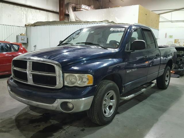 1D7HA18N15J583420 - 2005 DODGE RAM 1500 S BLUE photo 2