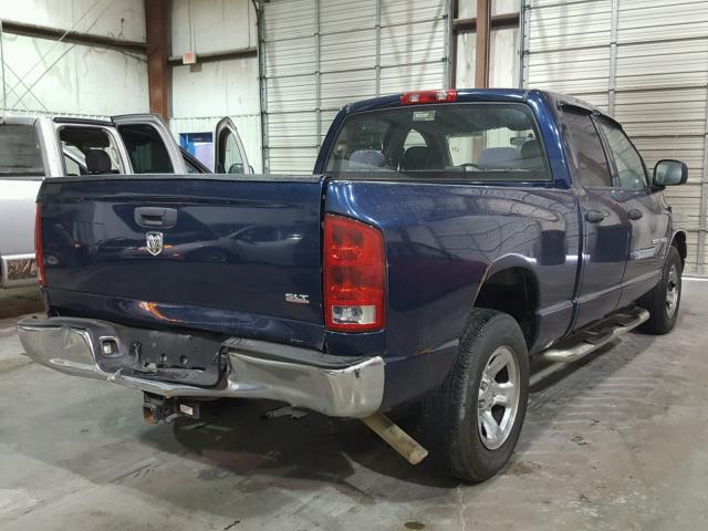 1D7HA18N15J583420 - 2005 DODGE RAM 1500 S BLUE photo 4