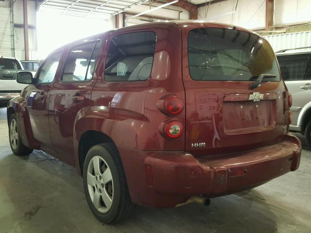 3GNDA13D58S636220 - 2008 CHEVROLET HHR LS MAROON photo 3