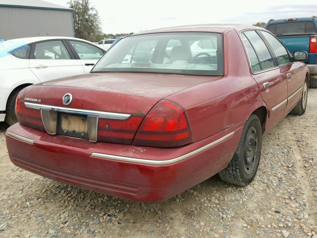 2MEFM74W73X624064 - 2003 MERCURY GRAND MARQ MAROON photo 4