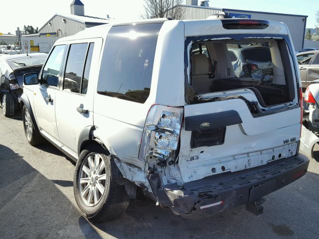 SALAE25457A430892 - 2007 LAND ROVER LR3 SE WHITE photo 3