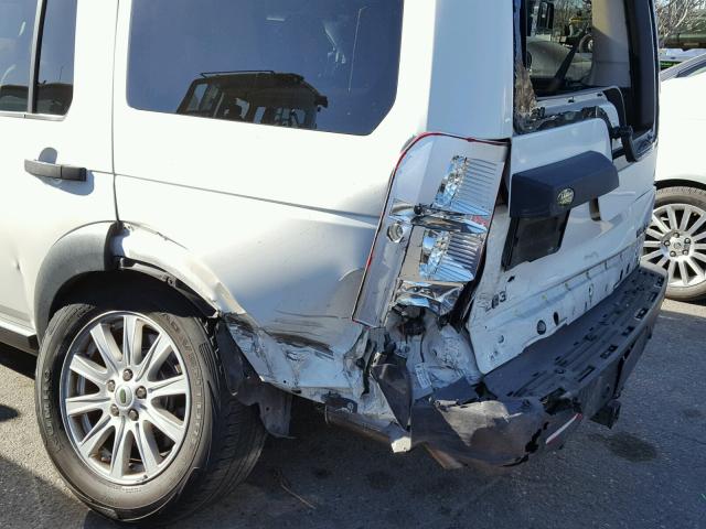 SALAE25457A430892 - 2007 LAND ROVER LR3 SE WHITE photo 9