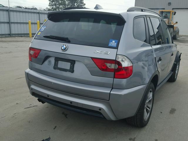 WBXPA934X6WG77308 - 2006 BMW X3 3.0I BLACK photo 4