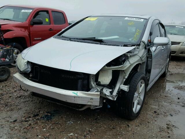1HGFA15807L001400 - 2007 HONDA CIVIC EX ვერცხლისფერი ფოტო 2