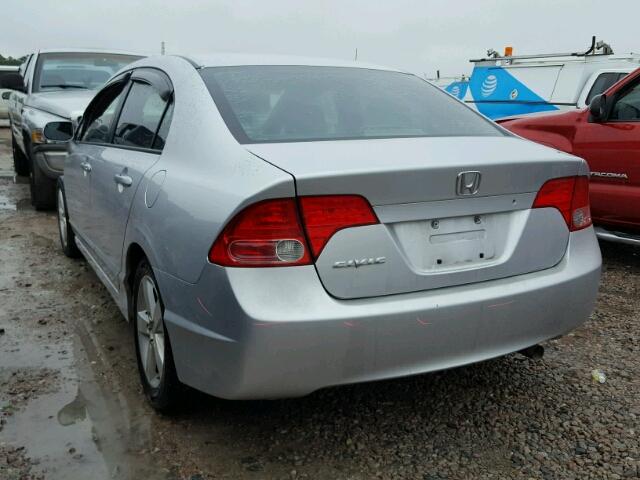 1HGFA15807L001400 - 2007 HONDA CIVIC EX SILVER photo 3