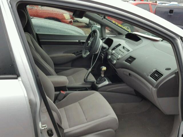 1HGFA15807L001400 - 2007 HONDA CIVIC EX ვერცხლისფერი ფოტო 5