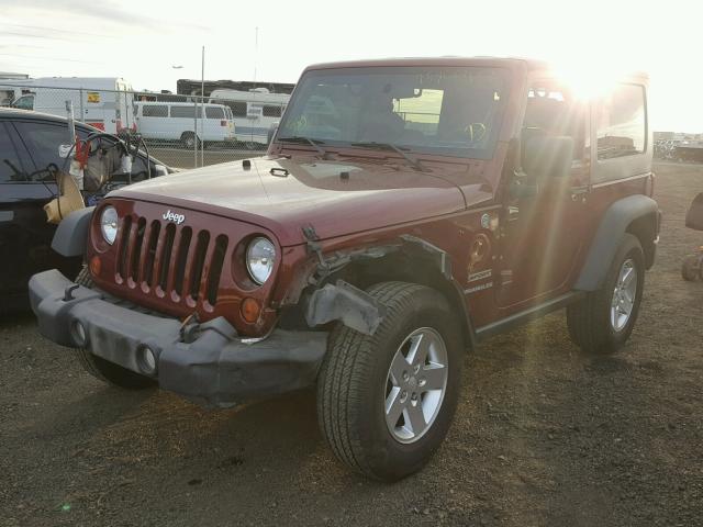 1J4AA2D1XAL216027 - 2010 JEEP WRANGLER S RED photo 2