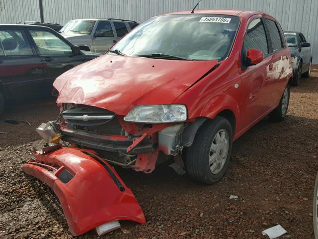 KL1TD62665B503413 - 2005 CHEVROLET AVEO BASE Qırmızı foto 2