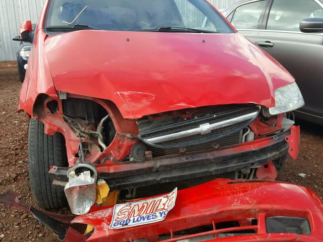 KL1TD62665B503413 - 2005 CHEVROLET AVEO BASE Qırmızı foto 9