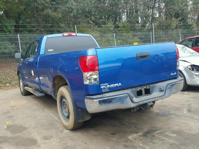 5TFCV54117X003747 - 2007 TOYOTA TUNDRA DOU BLUE photo 3