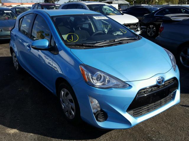 JTDKDTB32F1092298 - 2015 TOYOTA PRIUS C BLUE photo 1