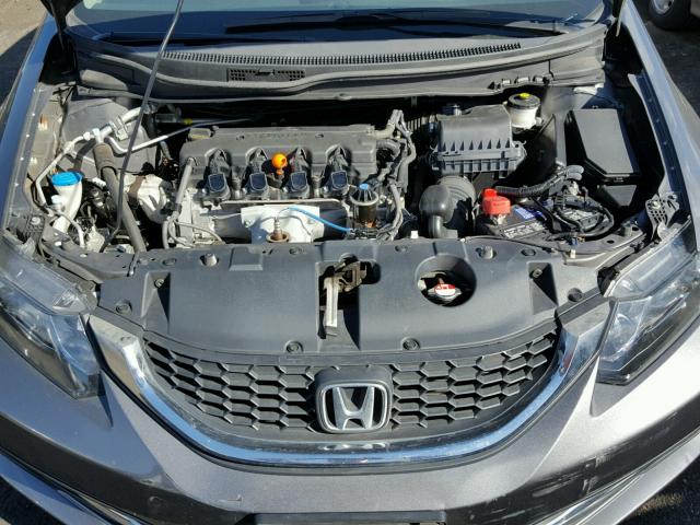 19XFB2F58DE067493 - 2013 HONDA CIVIC LX GRAY photo 7