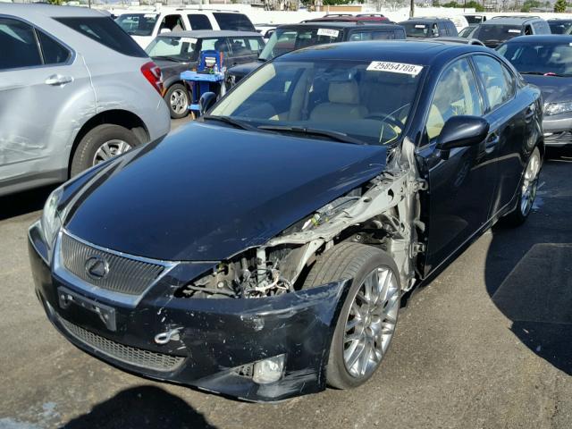 JTHBE262065006261 - 2006 LEXUS IS 350 BLACK photo 2